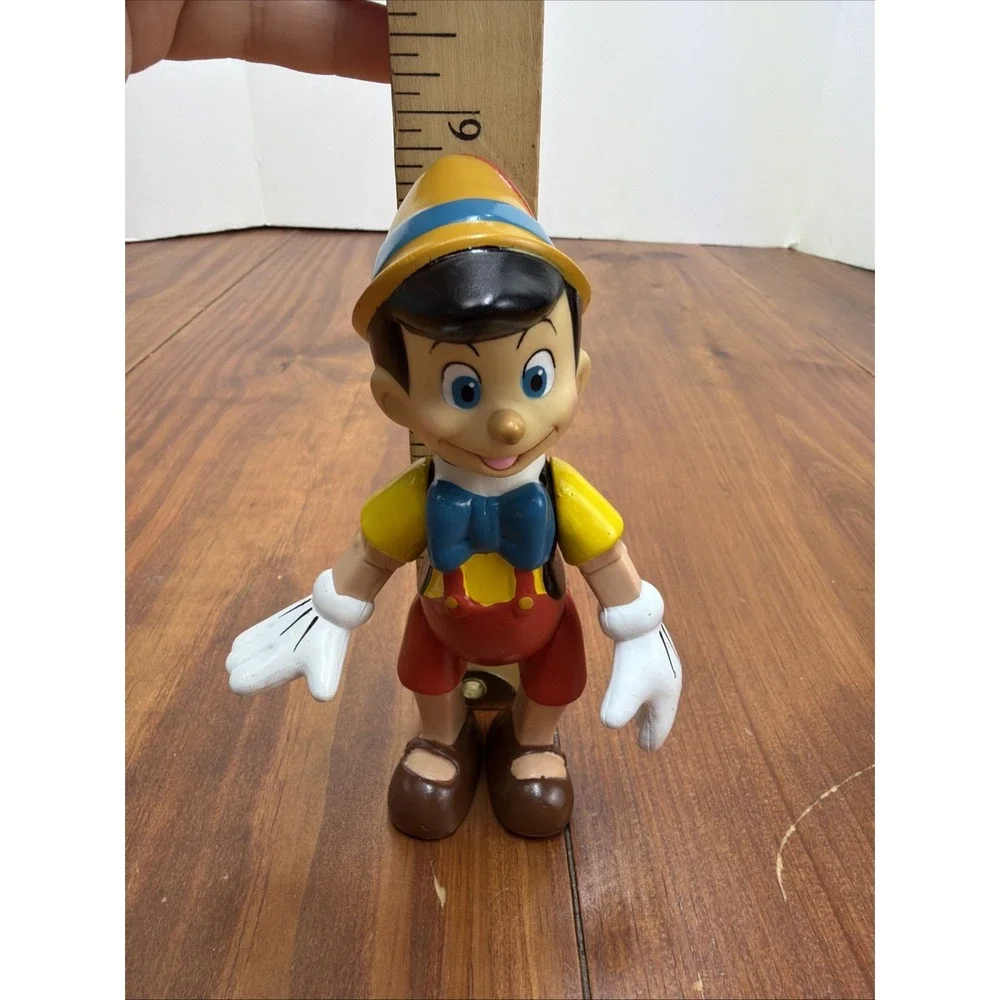 Disney Vintage Pinocchio Articulated Figure  Movable Plastic Toy